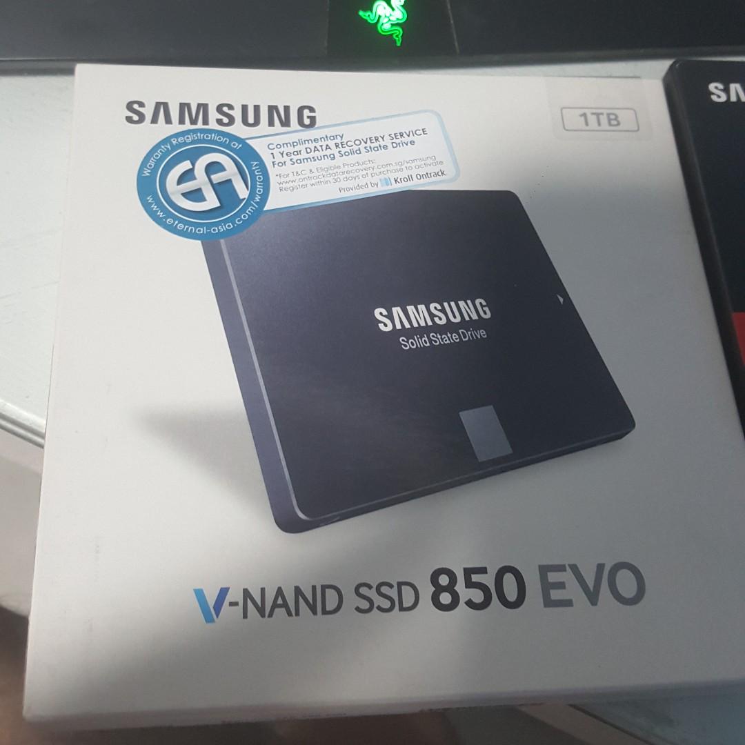 Bnib Samsung 850 Evo 1tb 2 5 Inch Sata Ssd Electronics Computer Parts Accessories On Carousell