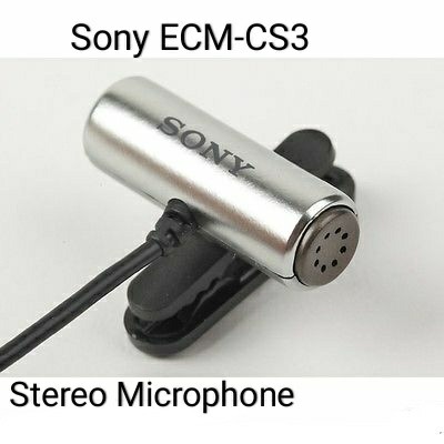 Sony ECMCS3 Clip style Omnidirectional Stereo Microphone 