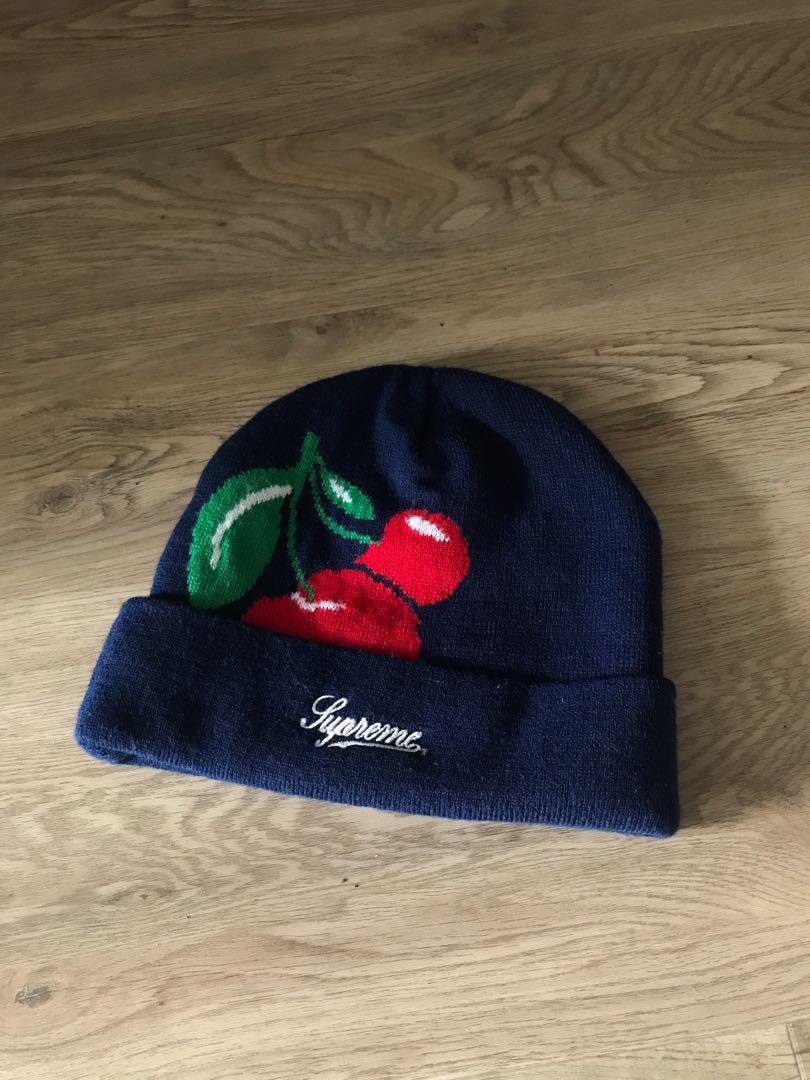 supreme cherry beanie