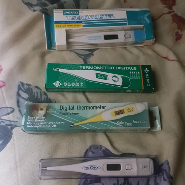 Take all 4 brandnew digital thermometer (Category: Baby Monitors) located in Quezon City. Submitted by js.authenticlux (Listing ID 176572206, Image 2). Description: 4for 500. Call txt 09178029682.