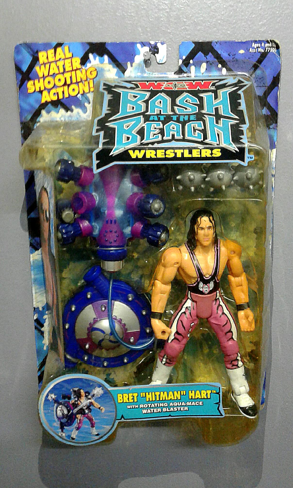 Toy biz Bret hitman hart wcw wwe action figures, Hobbies & Toys