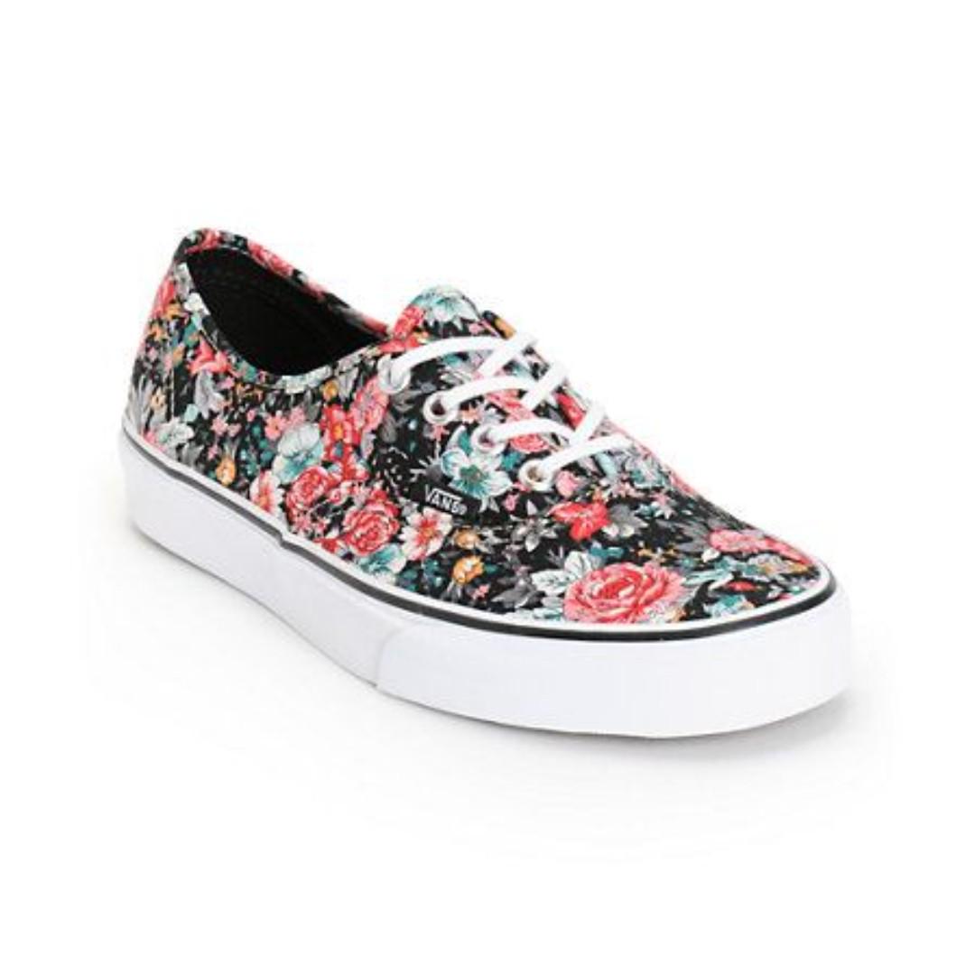 Vans authentic flower print on sale