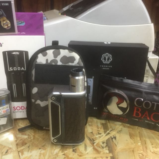 Vape Therion Dna 166 Baterai Blackcell 2 Rda Druga 22 Clone Vape Tools Efest Battery Charger Bonus Kapas Sama Liquid Harga 150rb Bebas Elektronik Lainnya Di Carousell