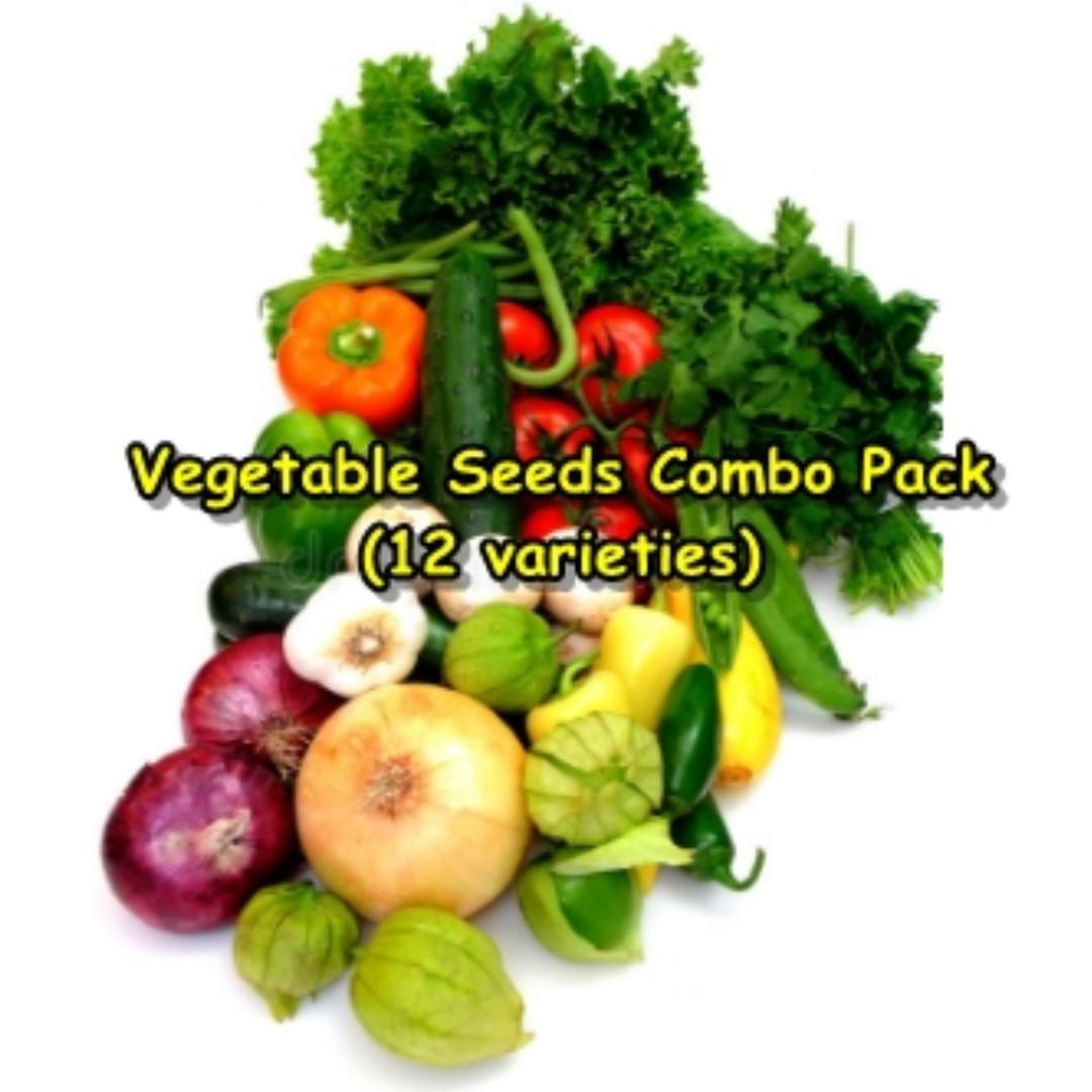 Vegetable Seeds Combo Pack (13 varieties) (Category: Everything Else Others) located in Manila. Submitted by assortedhub (Listing ID 176525866, Image 1). Description: This combo pack contains the following: Okra 10 seeds Carrot New Kuroda 50 seeds Pechay 50 seeds Spinach 50 seeds Lettuce Lollo Bionda 50 seeds Tomato Marglobe 15 seeds Cucumber 10 seeds Chinese Celery Kintsai 50 seeds Eggplant Long Purple 20 seeds Cabbage Copenhagen 20 seeds Onion 