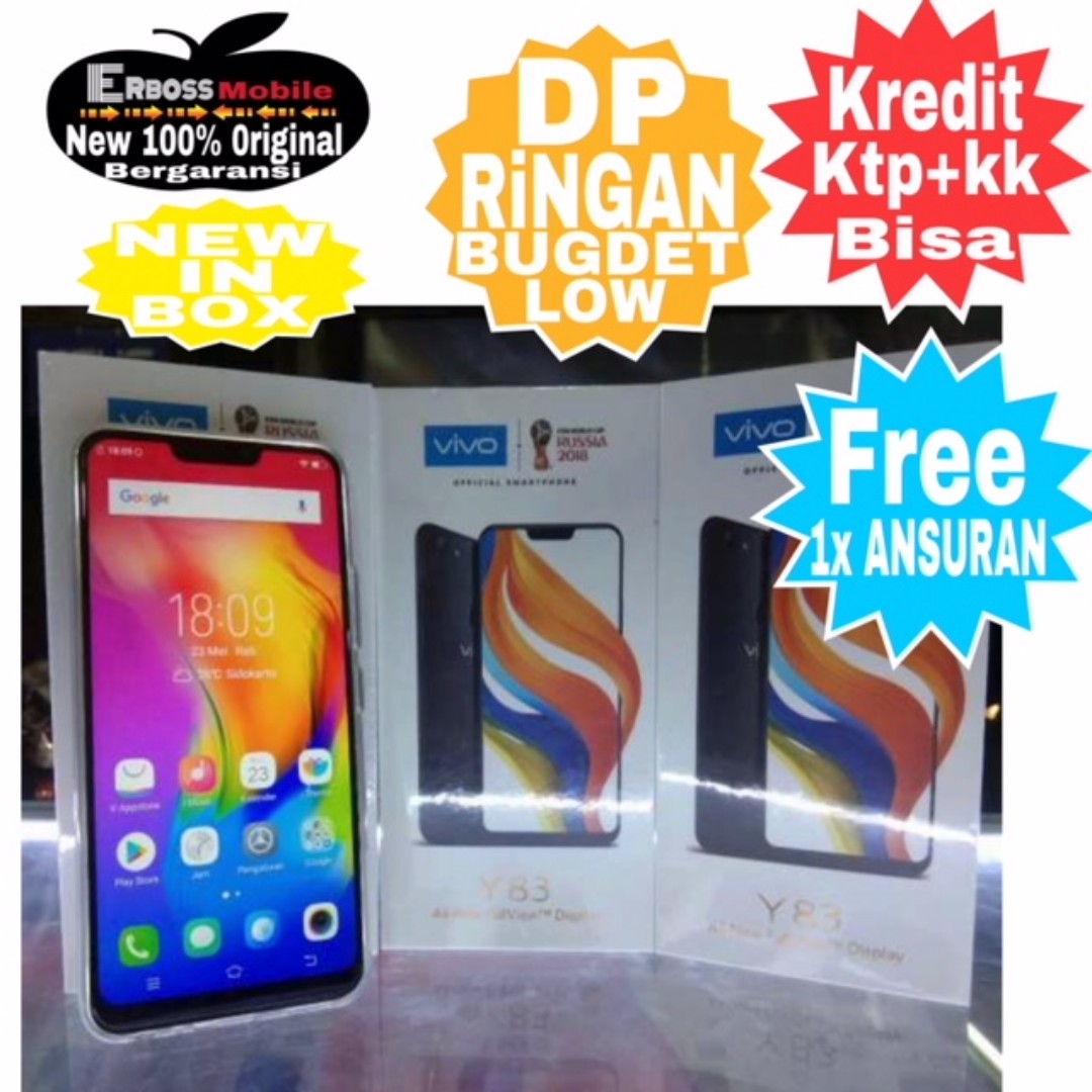 VIVO Y83 4GB 32GB New Resmi Cash Kredit Ditoko Dp 700rb Call Wa