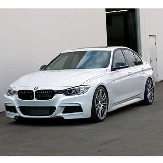 FRONT SPLITTER BMW 3-SERIES F30 FL SEDAN M-SPORT Gloss Black, Our Offer \  BMW \ Seria 3 \ F30 FL [2015-2018]