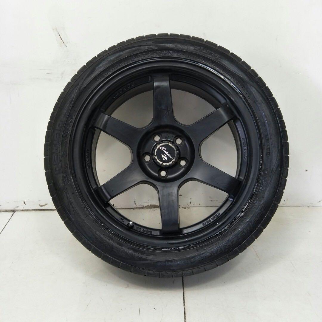 17 Rota Sport Rim With Tyre 5x100 Sr1013 Car Accessories On Carousell