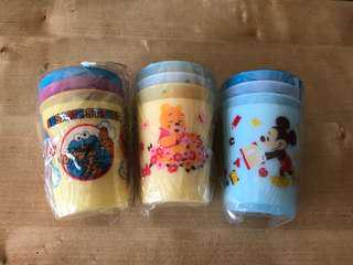 兒童膠水杯 Disney Kids’s plastic drinking cups 日本製做