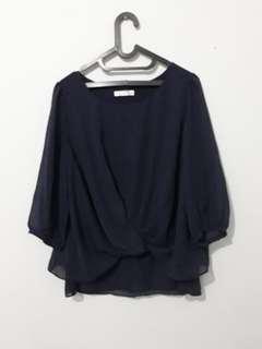 Atasan navy / blouse navy