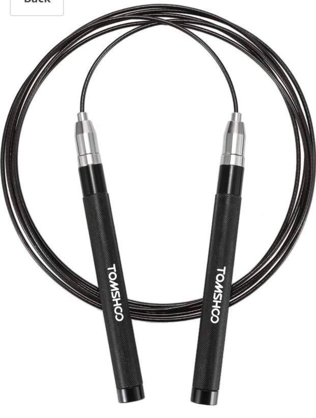 305 TOMSHOO Jump Rope Workout Adjustable Skipping Rope Speed Jump Rope for Home Gym Fitness Boxing Crossfit Training Sports Equipment Exercise Fitness Cardio Fitness Machines on Carousell