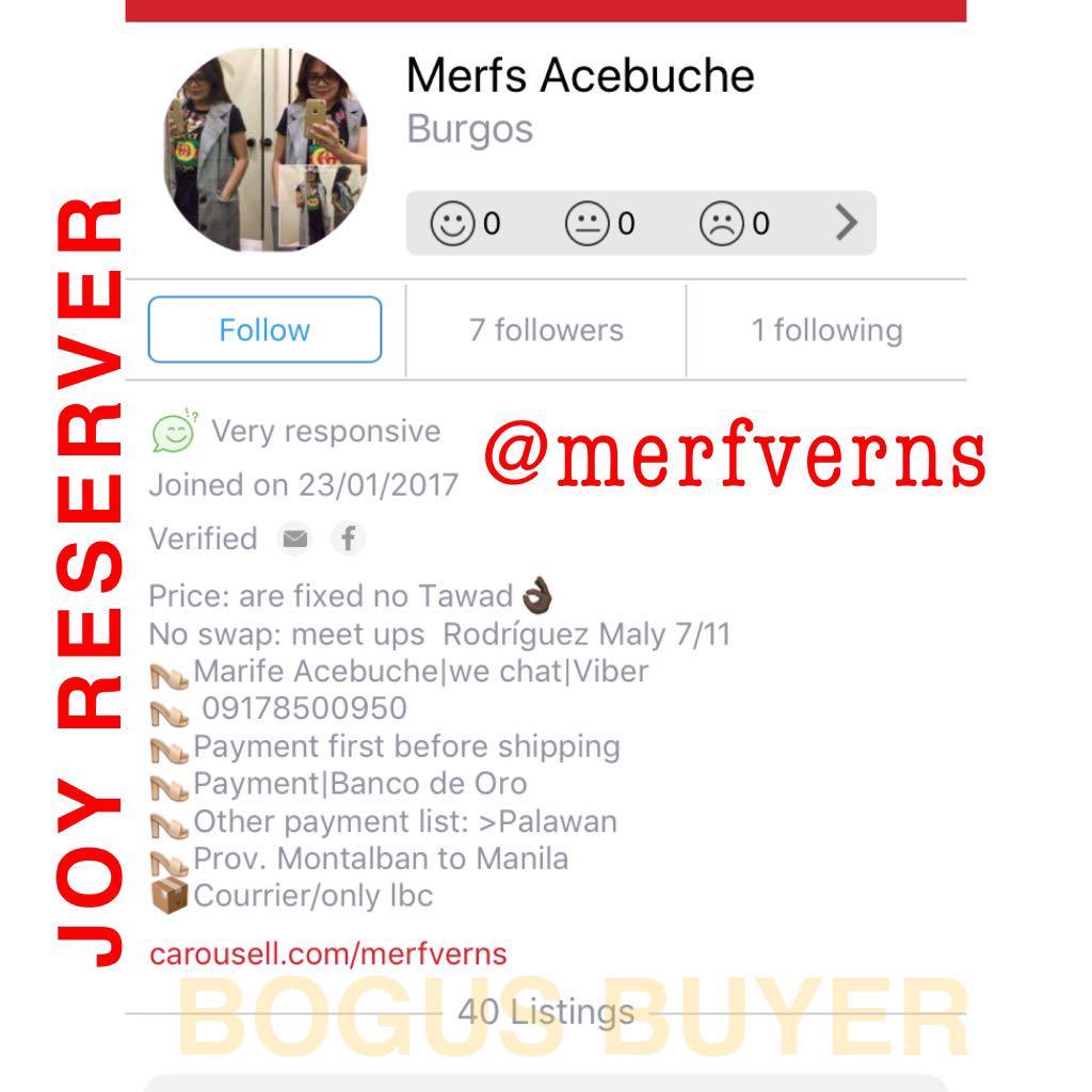 ⚠️ALERT! ALERT!⚠️ (Category: Community) located in Pasig City. Submitted by etsetera.mnl (Listing ID 176702237, Image 1). Description: ⚠️BOGUS BUYER & JOY RESERVER⚠️ Sadly, may mga ganitong seller na mahilig magpareserved pero kinakalimutan ang responsibilidad. Meron pang iba na ikaw pa ang sisisihin dahil “hindi daw sila ni-remind” para lang mailigtas ang sarili. Hay.... 🤦🏻‍♀️.