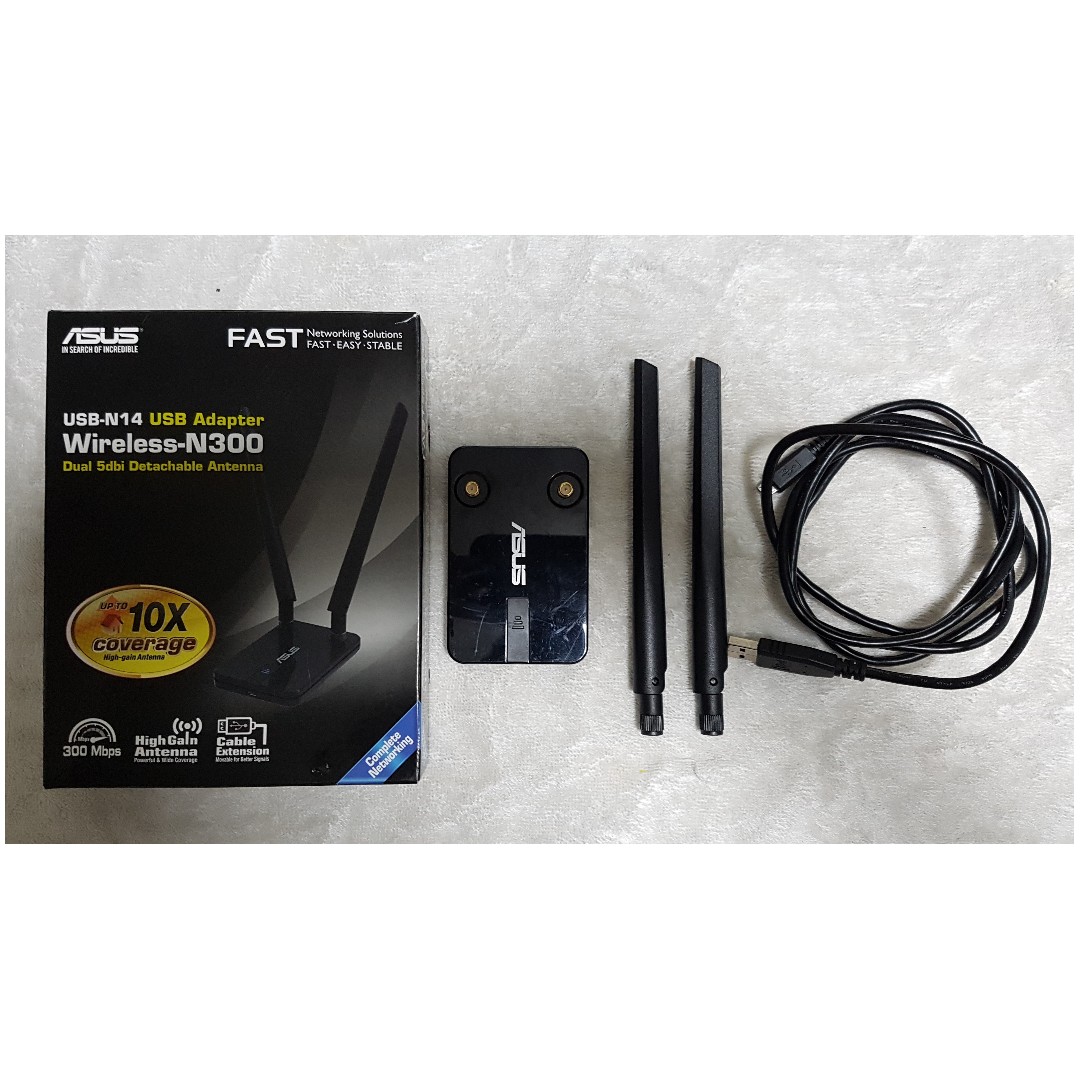 Asus Usb N14 N300 Usb Wireless Wifi Device Electronics Computer Parts Accessories On Carousell