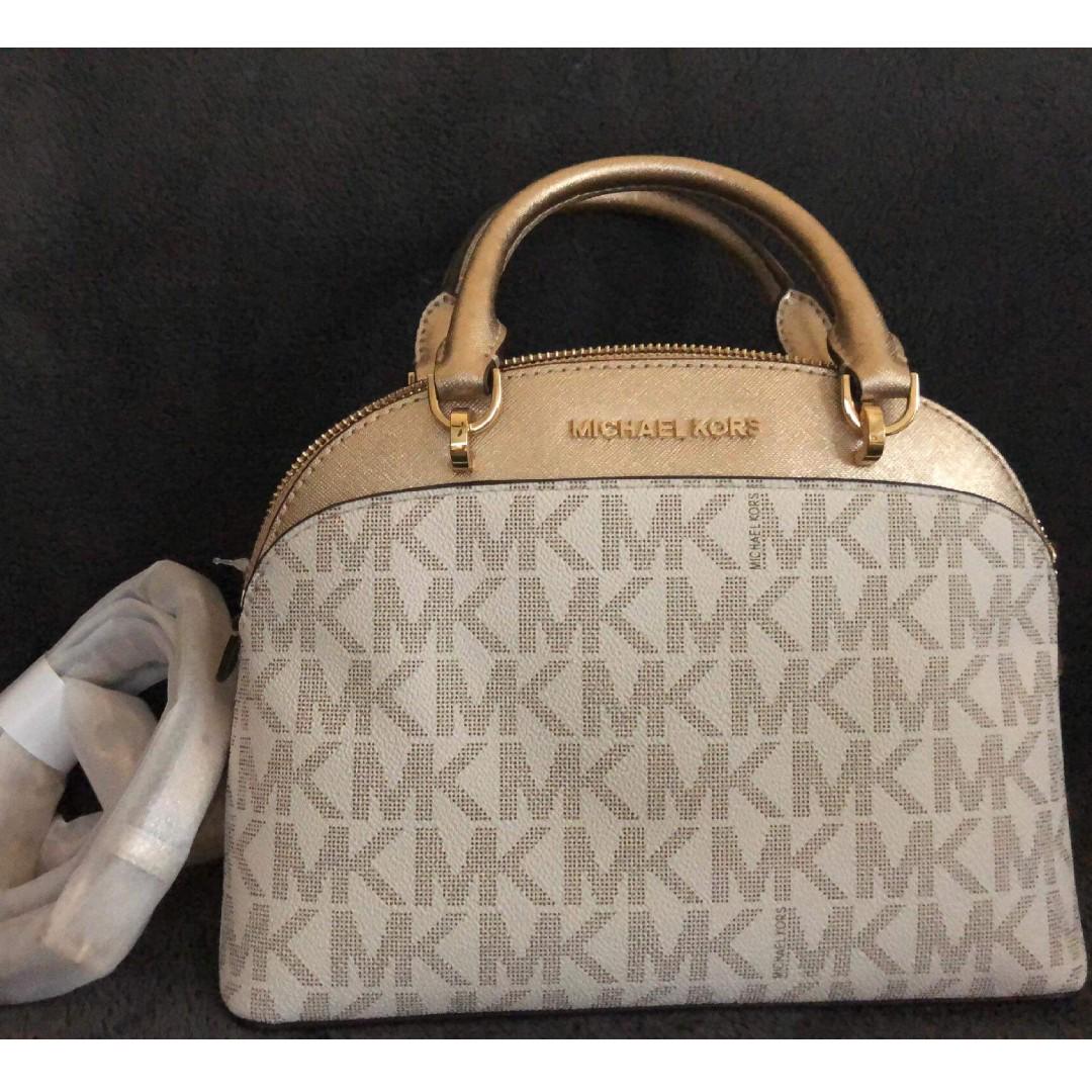 MICHAEL KORS 'Emmy' Dome Satchel, Women's Fashion, Bags & Wallets, Cross-body  Bags on Carousell