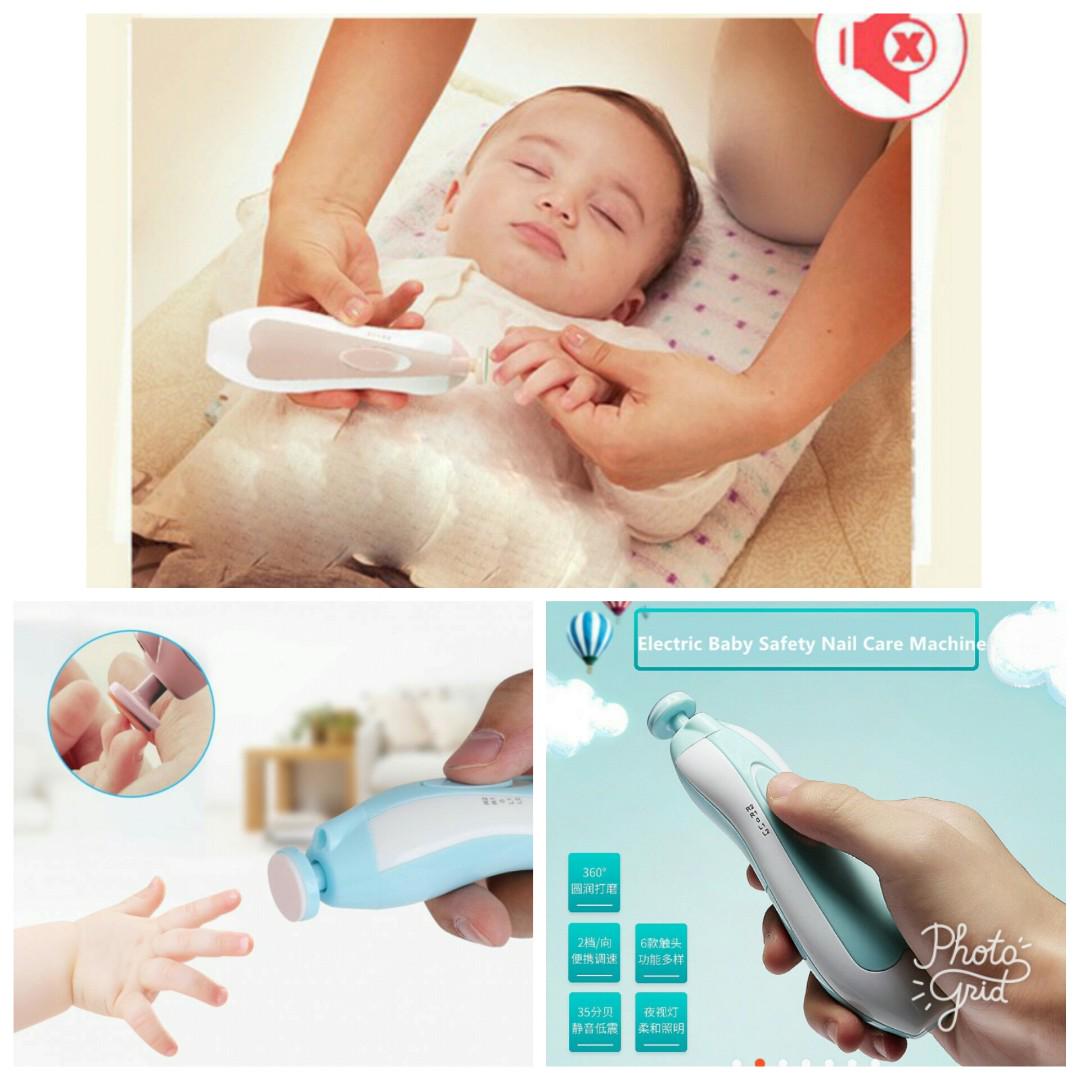 Automatic Baby nail trimmer LED 6IN1 Babies Kids Bathing