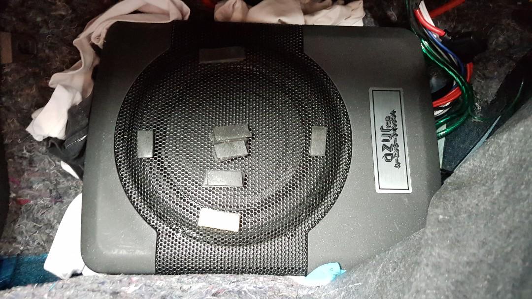 Azur 8unc Underseat Subwoofer with AMP(usia 3bulan), Auto 