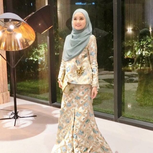  Bella Ammara brocade Muslimah Fashion Two piece on Carousell