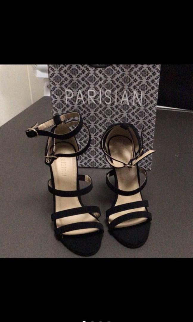 parisian black shoes heels price