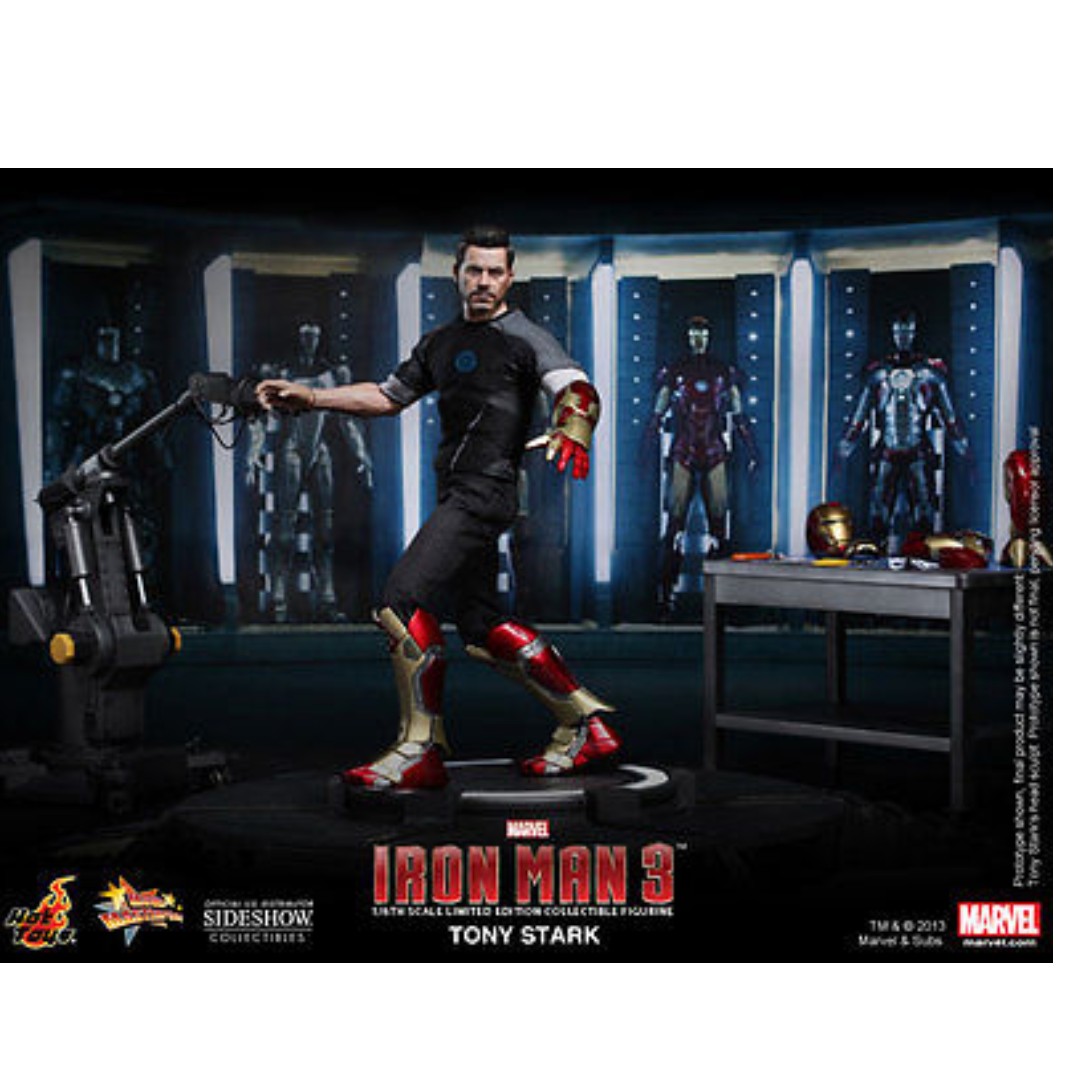 hot toys iron man 3 tony stark armor testing version