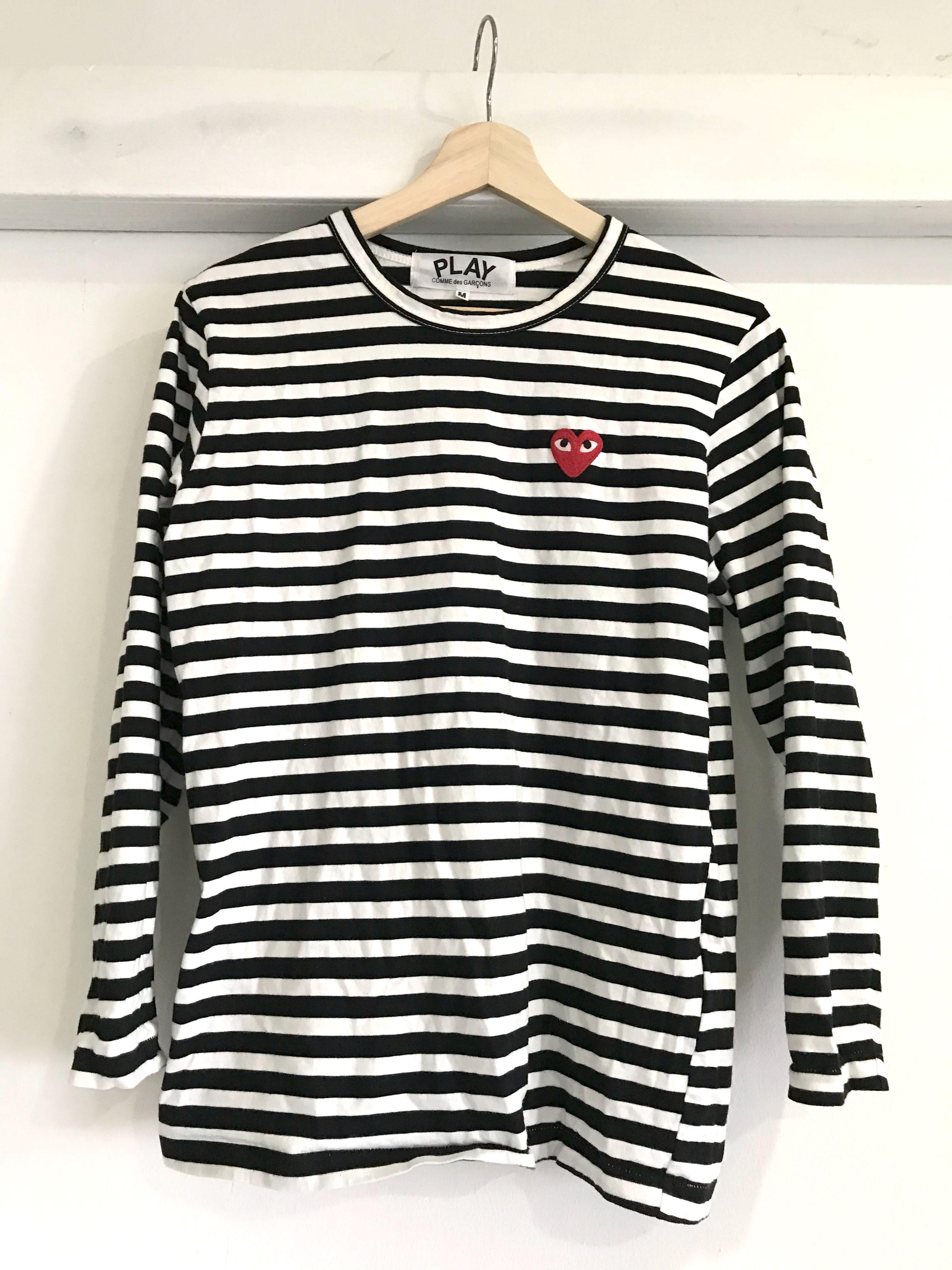 COMMENDE GAR ON PLAY DUPE STRIPE TOP M