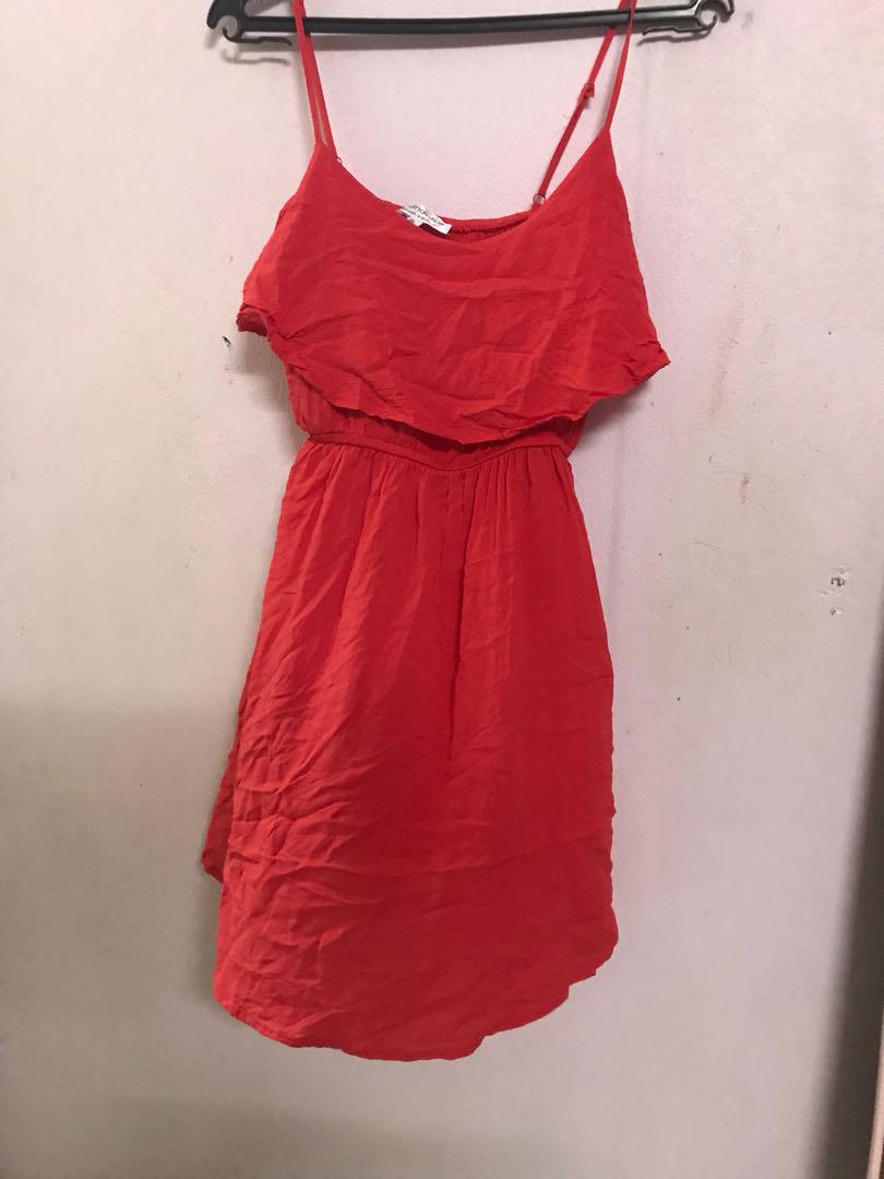 cotton on red dress