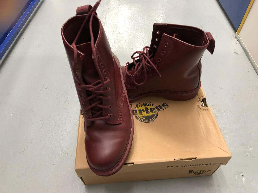 dr martens airwair cherry red