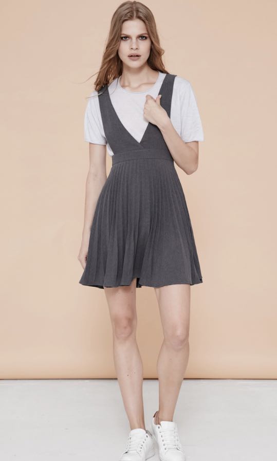 pleated pinafore