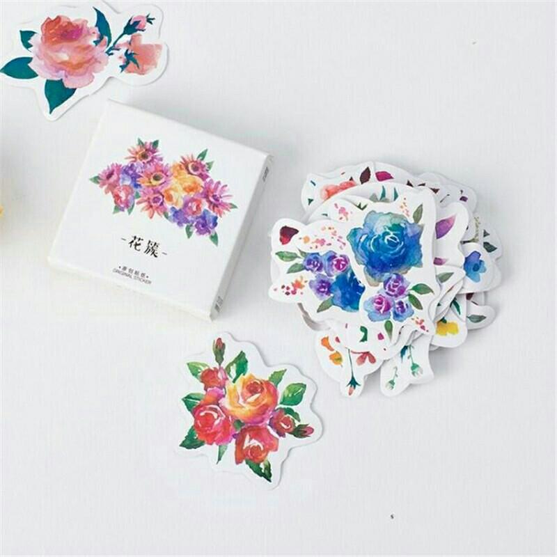Floral Decorative Scrapbooking Stickers (Category: Art & Prints) located in Manila. Submitted by yourfashionthrifter (Listing ID 176636548, Image 1). Description: 🎀 stationary stickers // perf for scrapbook, album, diary etc 📍 45pcs/box.