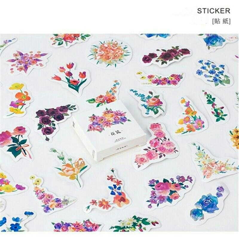 Floral Decorative Scrapbooking Stickers (Category: Art & Prints) located in Manila. Submitted by yourfashionthrifter (Listing ID 176636548, Image 2). Description: 🎀 stationary stickers // perf for scrapbook, album, diary etc 📍 45pcs/box.