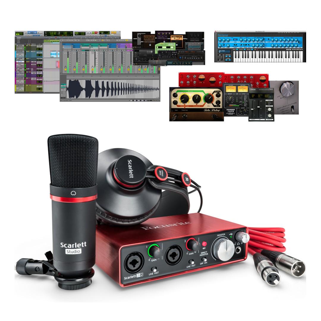 FOCUSRITE SCARLETT 2I2 STUDIO PACK 2ND GEN 錄音套裝 Scarlett 2i2 Studio