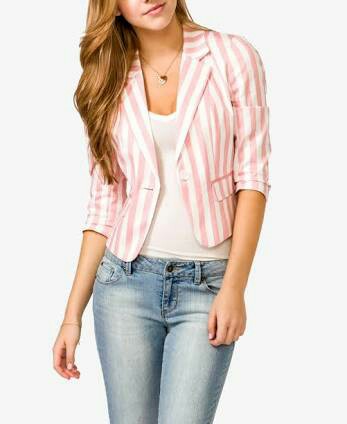 Forever 21 striped blazer sale