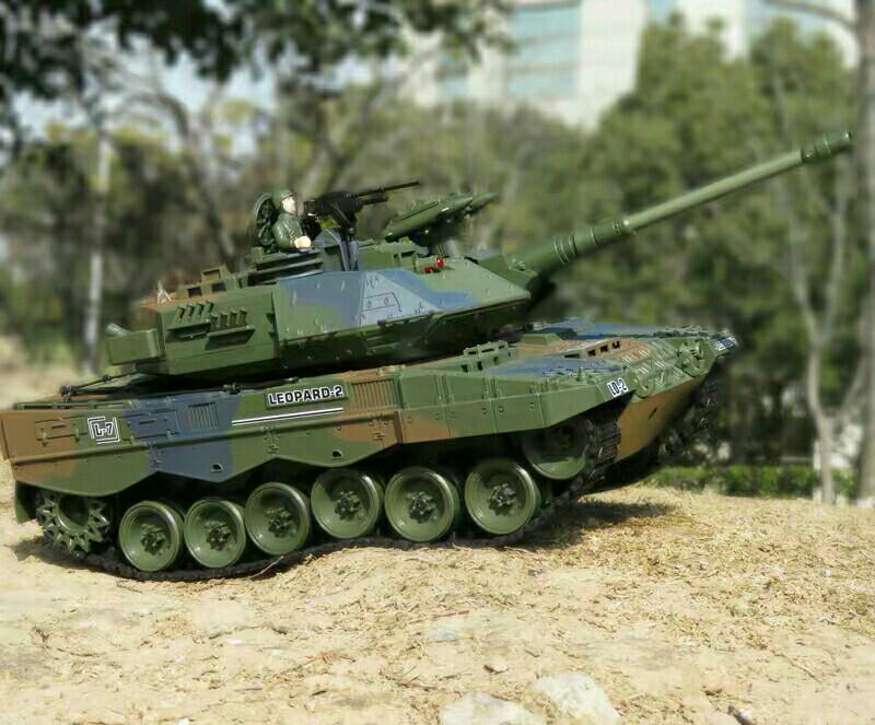 (COD) German Leopard 2A5 MBT Remote Control Tank 2.4G RC LCF Kereta