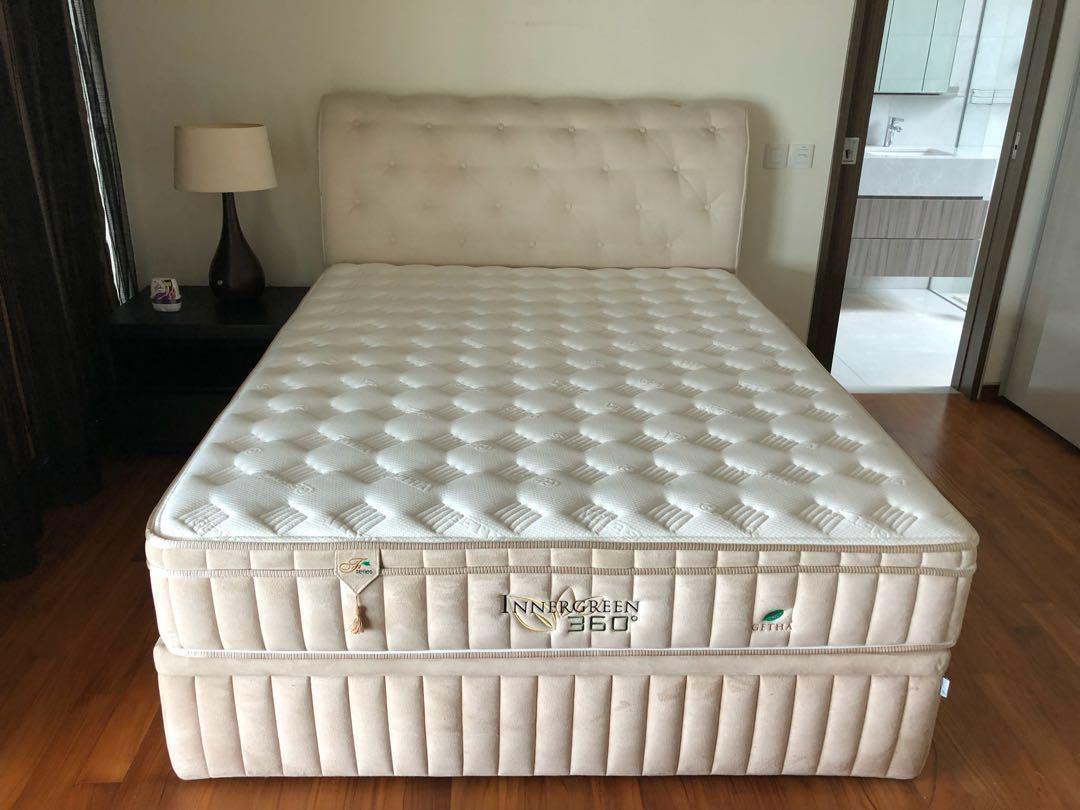 Getha Latex Mattress Bedframe With Storage Furniture Beds Mattresses On Carousell