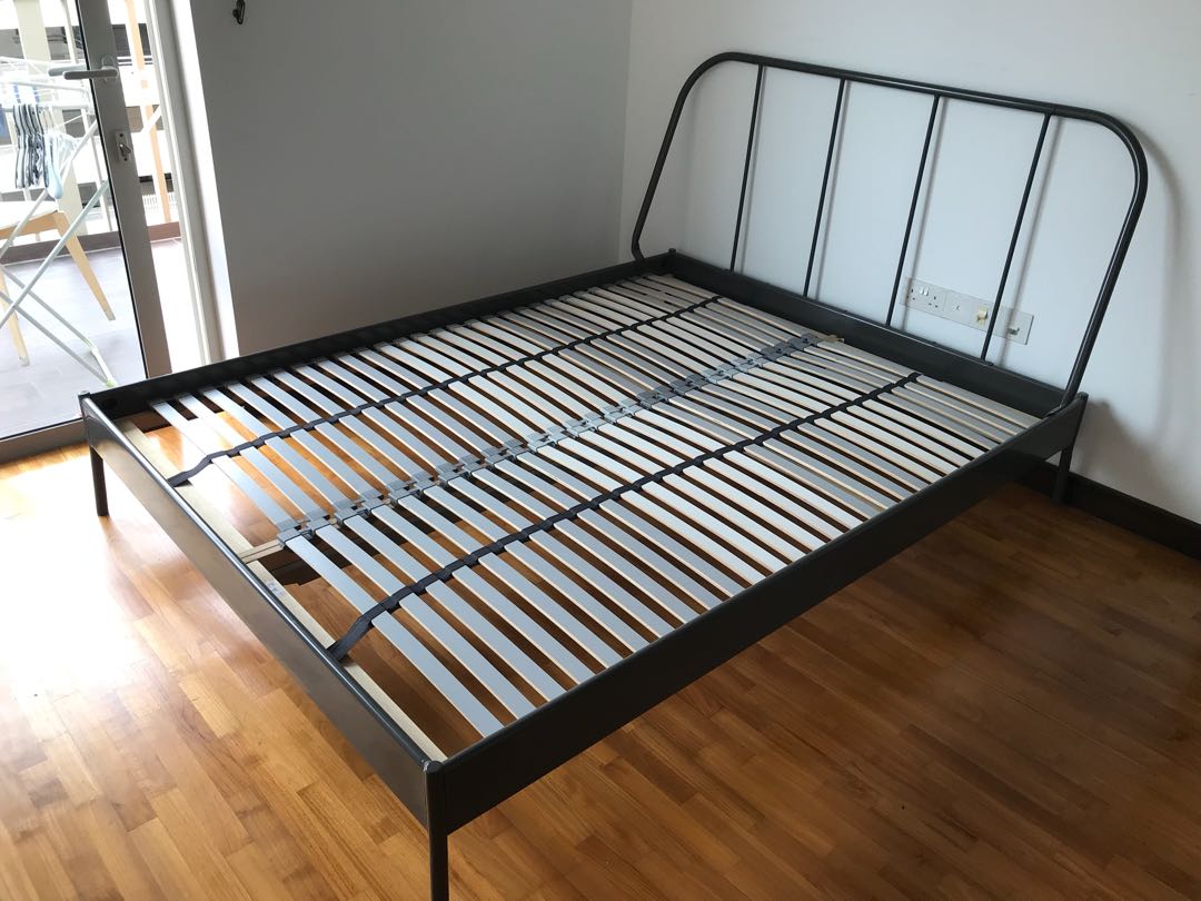 Ikea Bed Frame With Premium Base Furniture Beds Mattresses Photo