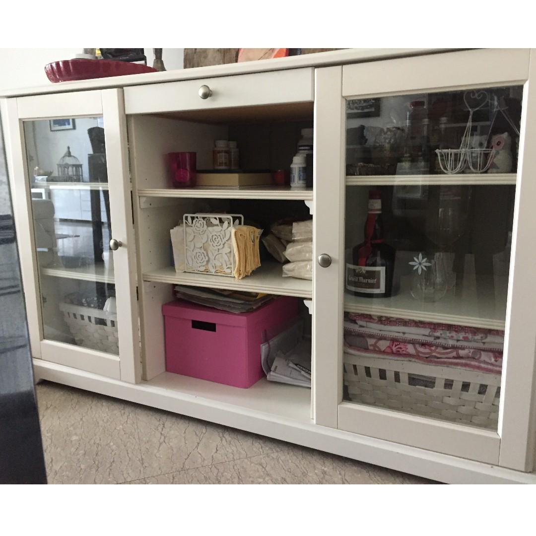Ikea Liatorp Sideboard Buffet Furniture Shelves Drawers On Carousell