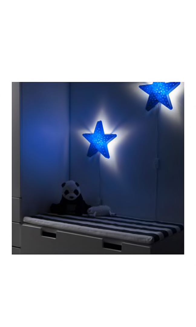 Ikea Smila Blue Star Lamp Furniture Home Decor Lighting Photo