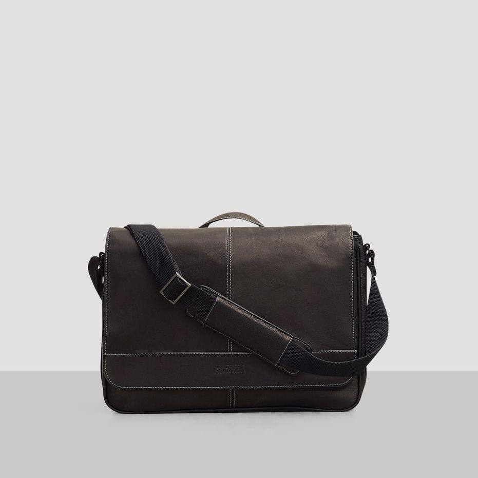 kenneth cole colombian leather messenger bag