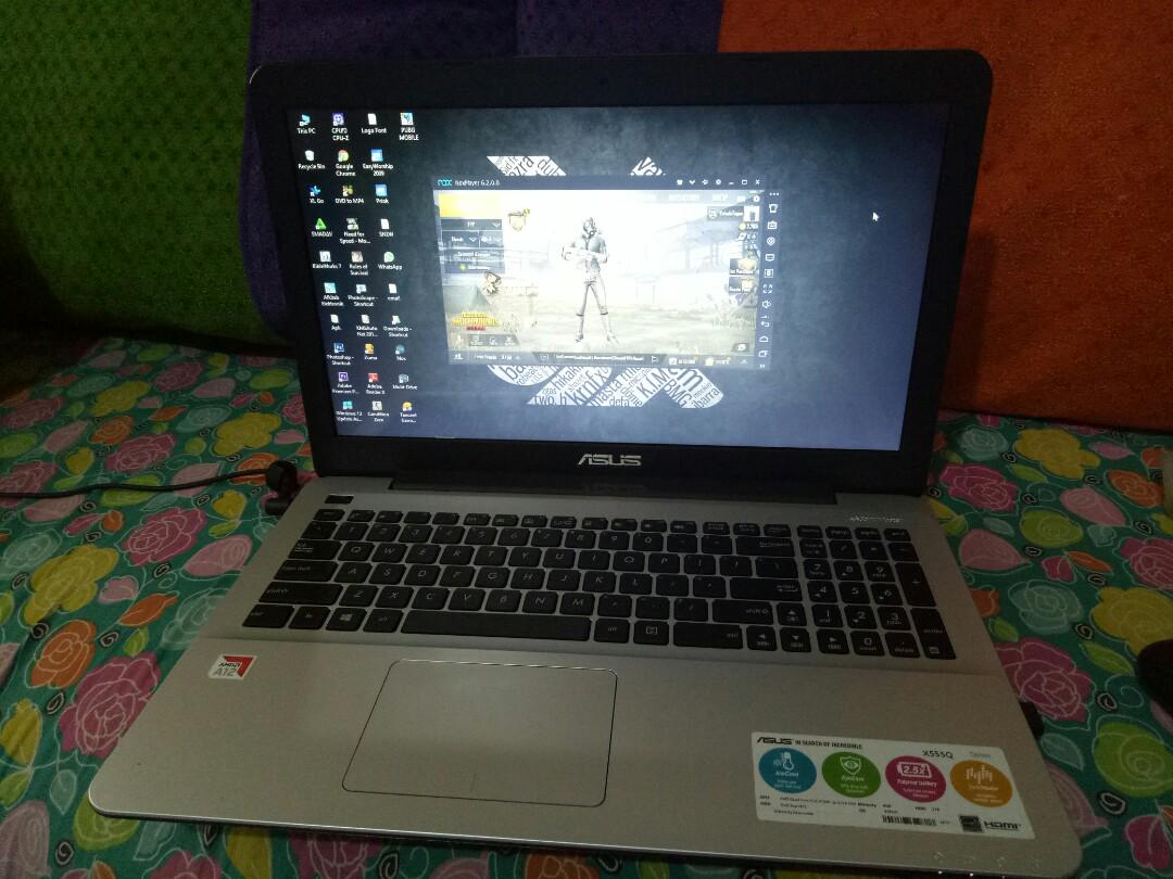 Laptop Asus X555qg Amd12 1t Storage Ram 8gb Elektronik Lainnya Di Carousell