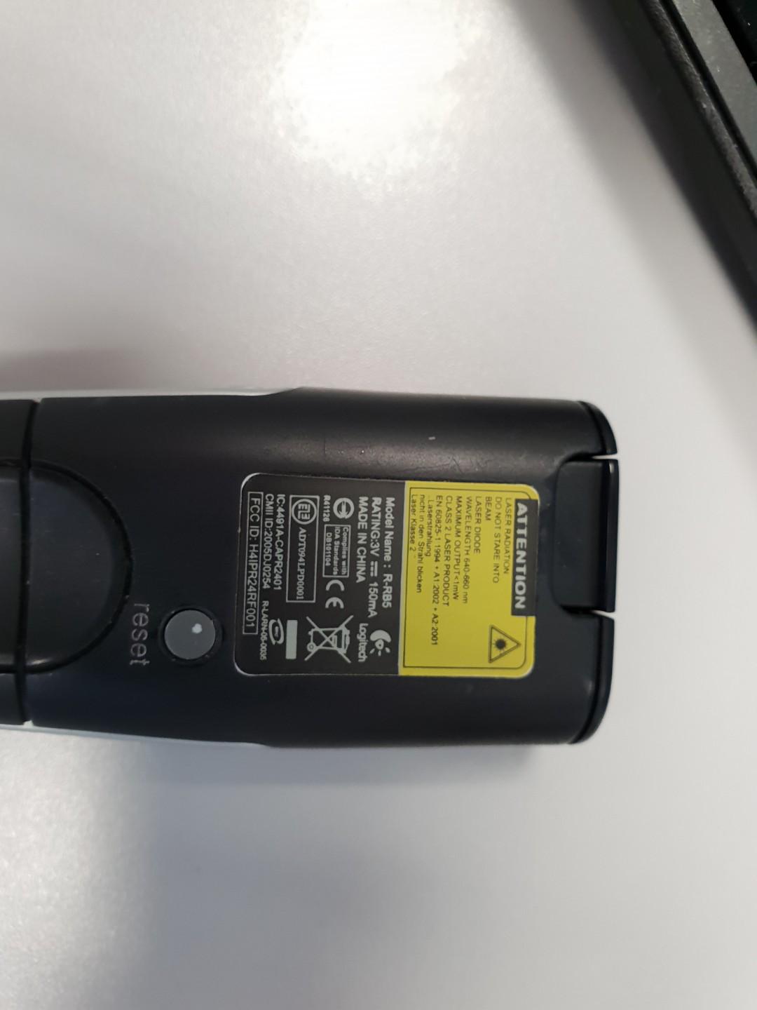 Logitech RRB5 2.4GHz wireless presenter and laser pointer., TV & Home