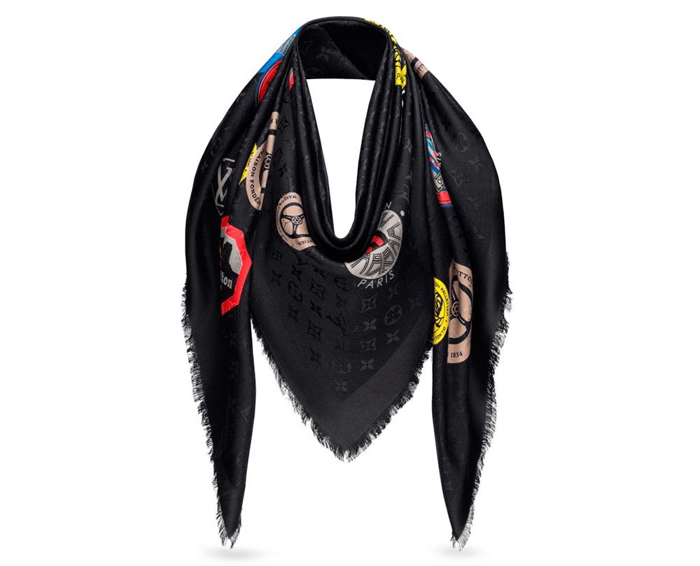 Louis vuitton world scarf sale