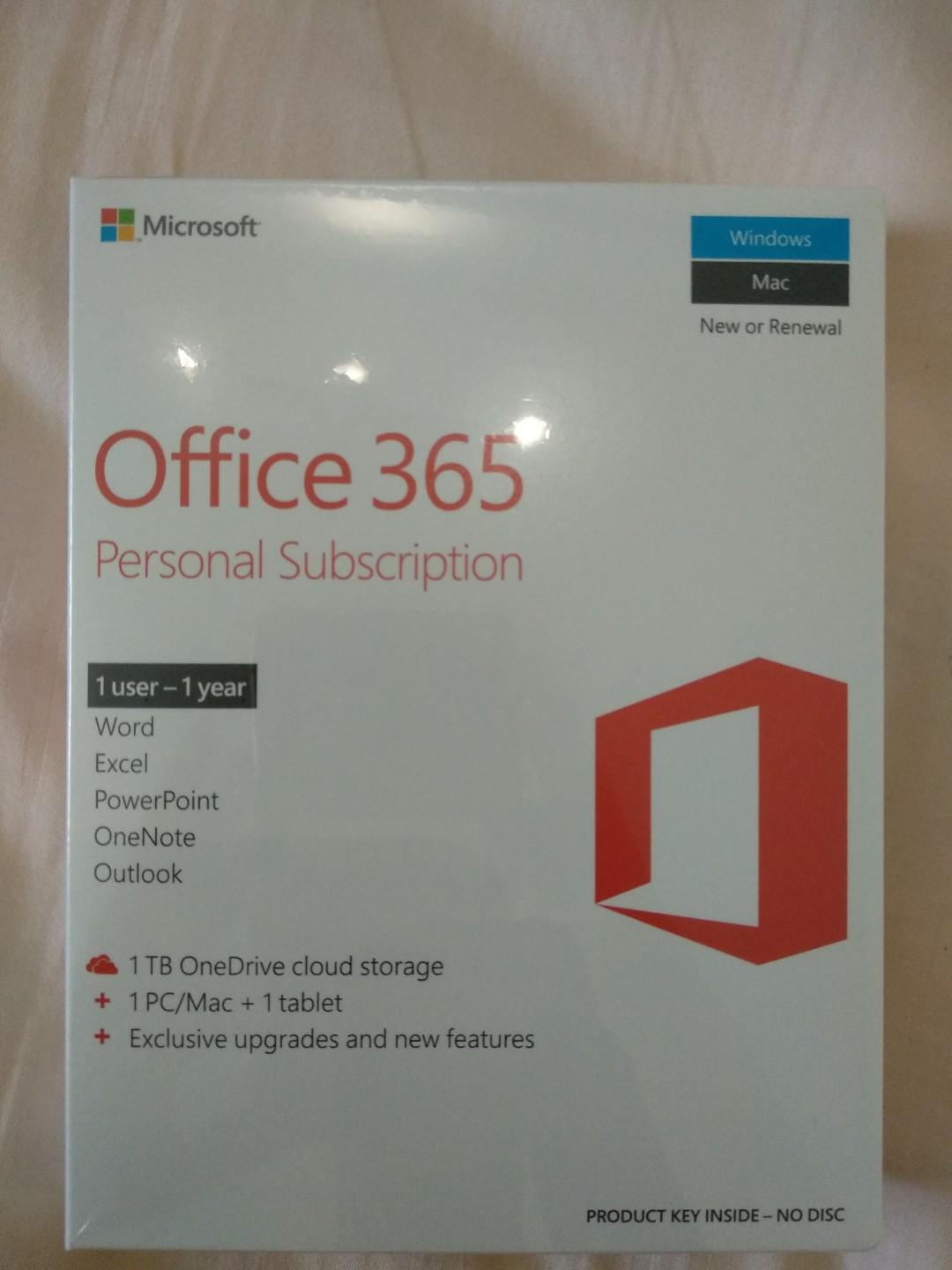 Microsoft Office 365 Personal 1 Year (RESERVED), Computers & Tech ...