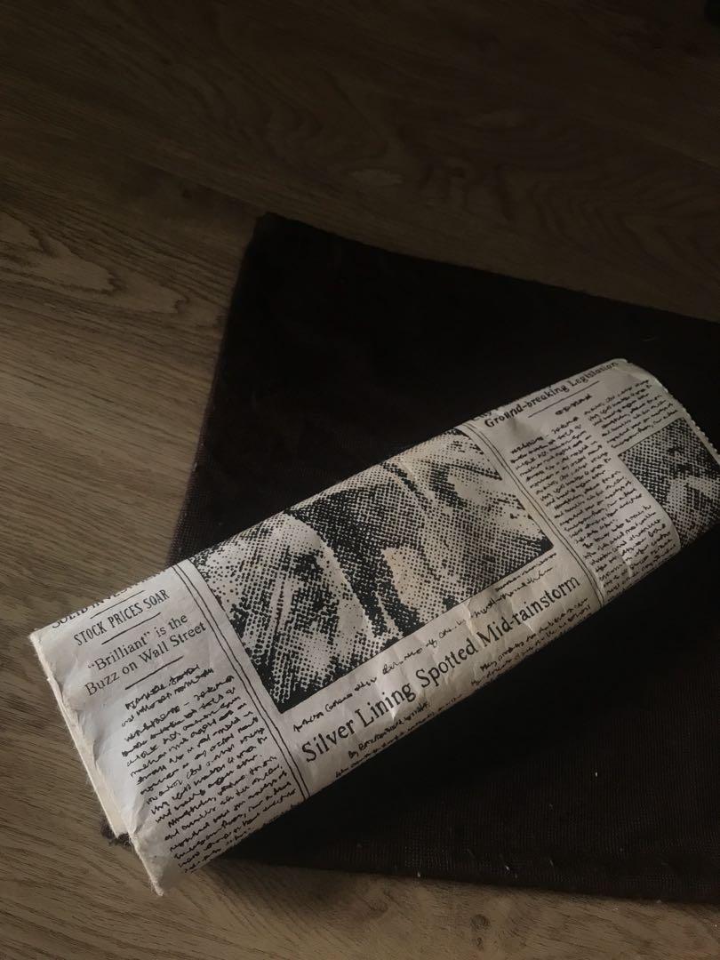 New York Journal Kate Spade newspaper clutch, Women's Fashion, Bags & Wallets, Clutches on Carousell