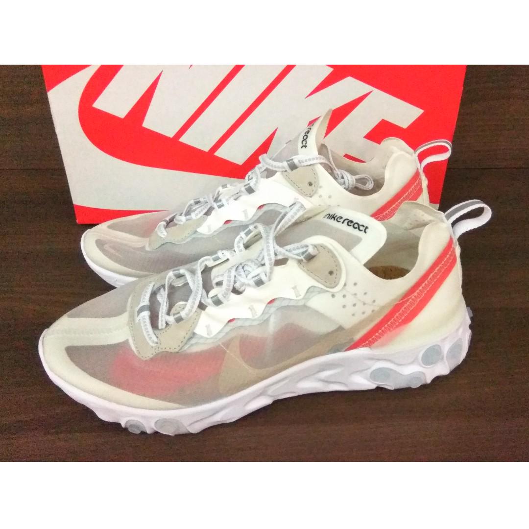 nike react 87 light bone