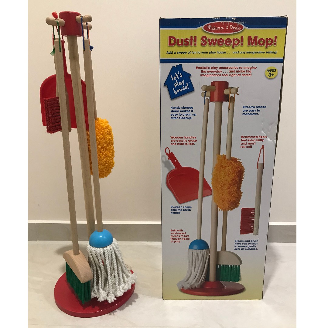 melissa & doug dust sweep mop playset