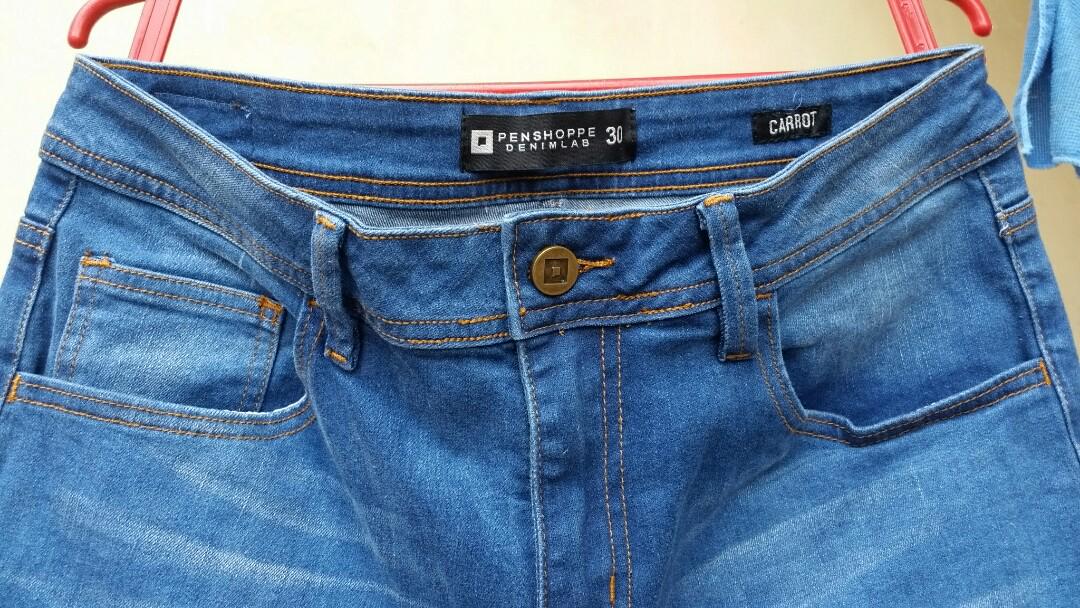 Penshoppe Carrot Fit Jeans, Men's 