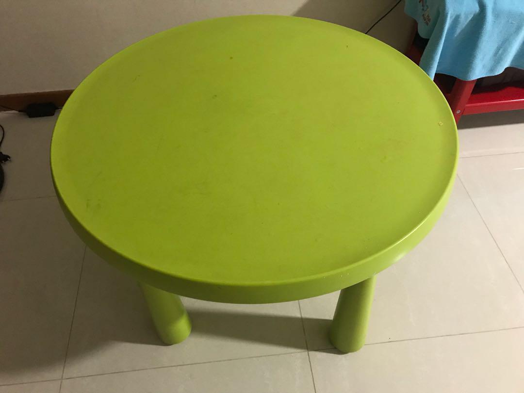 green kids table