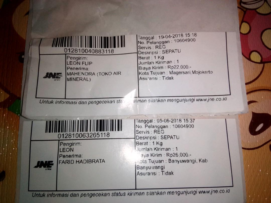 Resi Pengiriman Fesyen Pria Sepatu Sneakers Di Carousell