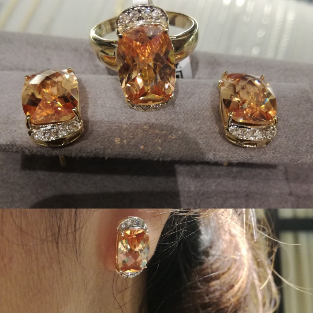 imperial topaz earrings