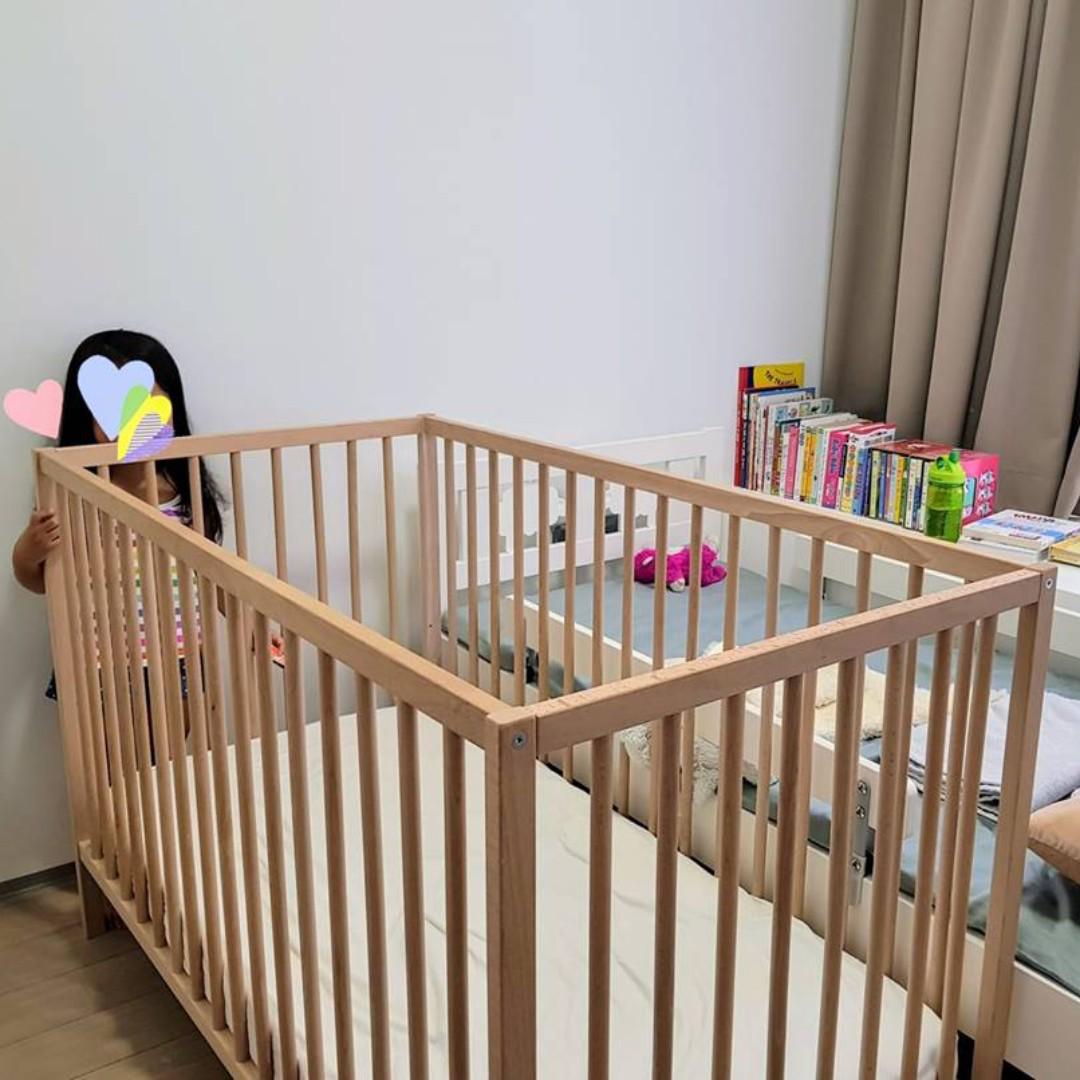 ikea beech crib