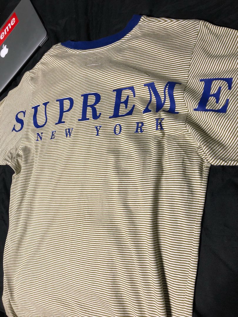 supreme micro stripe tee