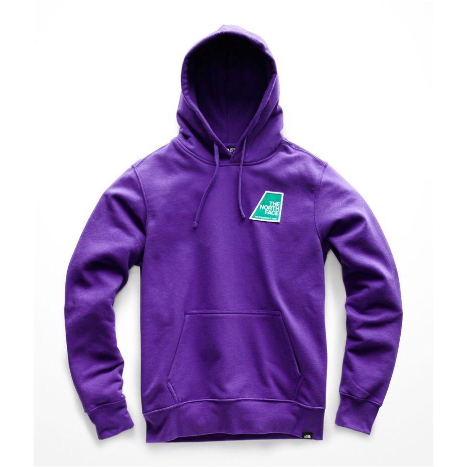 north face men's pullover graphic patch hoodie